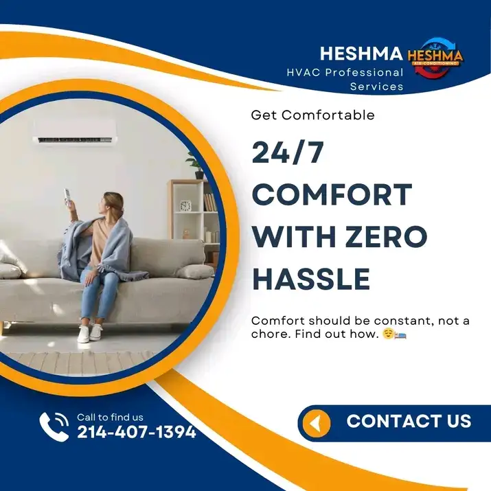 Heshma Air Conditioning 24/7 HVAC service in Mesquite TX